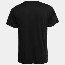 Pre Owned Amiri Black Peace Butterfly Printed Cotton Crew Neck T-Shirt XS