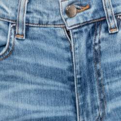 Pre Owned Amiri Blue Distressed Denim Skinny Jeans XS