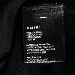 Pre Owned Amiri Black Cotton Rainbow Dove Crew Neck T-Shirt XS