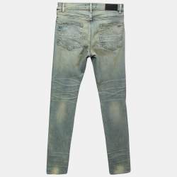 Amiri Blue Distressed Denim Skinny Jeans M Waist 32"