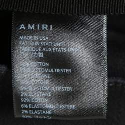 Amiri Black Distressed Denim Bandana Patched Jeans S Waist 31"