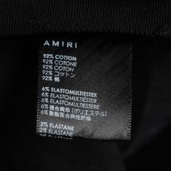Amiri Black Distressed Denim Slim Leg Jeans L Waist 33"