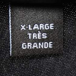 Pre Owned Amiri Black Cotton Logo Patch Crew Neck Half Sleeve T-Shirt XL