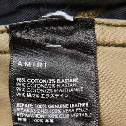 Amiri Multicolor Camouflage Distressed Cotton Cargo Pants M Waist 34