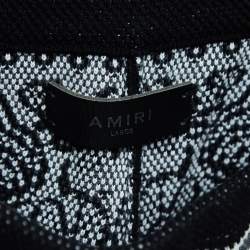 Amiri Black Bandana Print Knit Shorts L