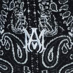 Amiri Black Bandana Print Knit Shorts L