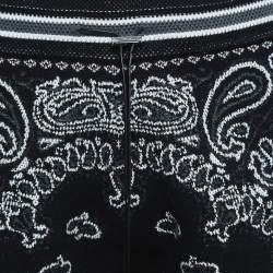 Amiri Black Bandana Print Knit Shorts L
