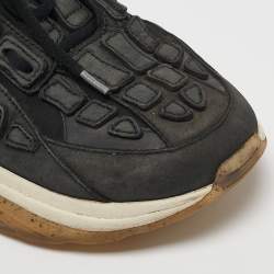 Amiri Black Nubuck Leather Bone Runner Lace Up Sneakers Size 40