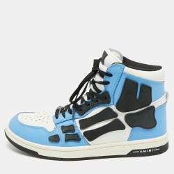 مملوكة مسبقًا Amiri Skel Size 43 Multicolor Nubuck and Leather High Top Sneakers