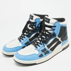 Pre Owned Amiri Skel Size 43 Multicolor Nubuck and Leather High Top Sneakers