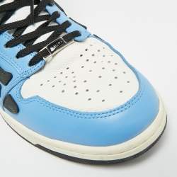 Pre Owned Amiri Skel Size 43 Multicolor Nubuck and Leather High Top Sneakers