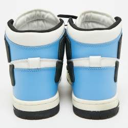 Pre Owned Amiri Skel Size 43 Multicolor Nubuck and Leather High Top Sneakers