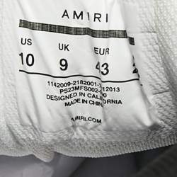 Pre Owned Amiri Skel Size 43 Multicolor Nubuck and Leather High Top Sneakers