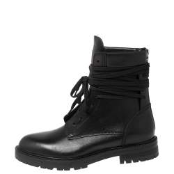 Amiri Black Leather Combat Boots Size 42 Amiri | TLC