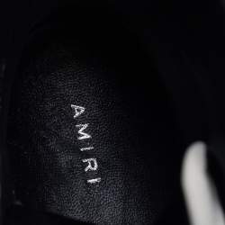 Amiri White/Black Leather Sunset High Top Sneakers Size 40 