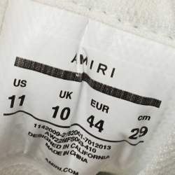 Pre Owned Amiri Blue/White Leather Skel Low Top Sneakers Size 44