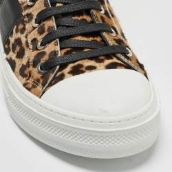 Amiri Calf Hair and Leather Sunset High Top Sneakers Size 41