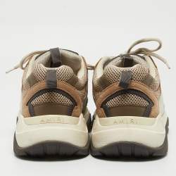 Amiri Beige/Grey Suede Runner Trainers Sneakers Size 46
