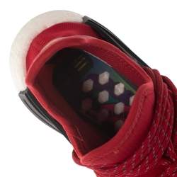 Pre Owned Pharrell x Adidas HU NMD Red Human Race Sneakers Size 42