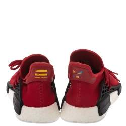 Pre Owned Pharrell x Adidas HU NMD Red Human Race Sneakers Size 42