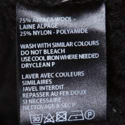 Ann Demeulemeester Black Alpaca Wool Knit Pepito Roll Neck Jumper M