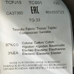 Pre Owned Armani Collezioni Taupe-Beige Cotton Tight Fit Straight Trousers L