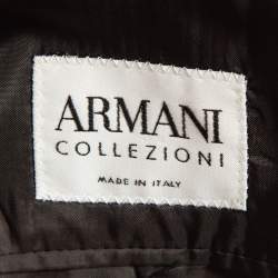 Armani Collezioni Grey Pinstripe Single Breasted Blazer M