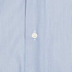 Pre Owned Armani Collezioni Blue Pinstripe Cotton Modern Fit Shirt XXL