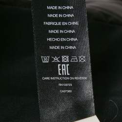 Pre Owned Armani Collezioni Black Synthetic Hooded Sleeveless Down Jacket L