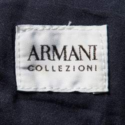 Armani Collezioni Brown Stretch Cotton J15 Slim Fit Pants L
