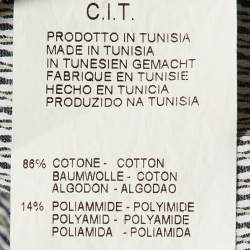 Armani Collezioni Black Striped Seer Sucker Cotton Long Sleeve Shirt XL
