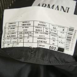 Armani Collezioni Patterned Wool Regular Fit Blazer L