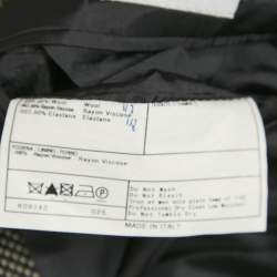 Armani Collezioni Patterned Wool Regular Fit Blazer L