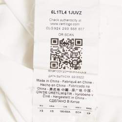 Armani Collezioni White Logo Embroidered Jersey T-Shirt XS