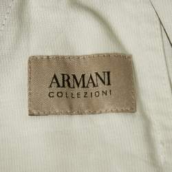 Pre Owned Armani Collezioni Dark Grey Wool Trousers S