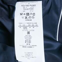 Pre Owned Armani Collezioni Navy Blue Pinstriped Wool Suit S