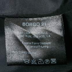 Pre Owned Armani Collezioni Midnight Blue Stripe Wool Borgo Pants Suit 4XL