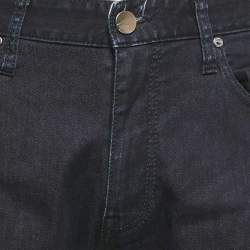 Pre Owned Armani Collezioni Navy Blue Denim Regular Fit J07 Jeans M Waist 32"