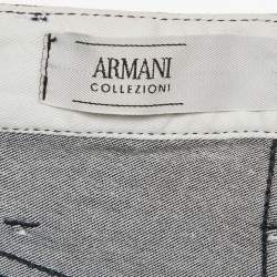 Pre Owned Armani Collezioni Navy Blue Denim Regular Fit J07 Jeans M Waist 32"