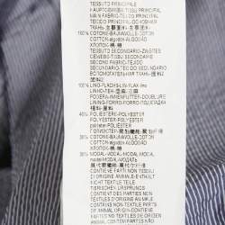 Pre Owned Armani Collezioni Blue Stripe Seersucker Cotton Blazer XL