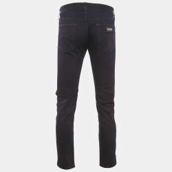 Pre Owned Armani Collezioni Dark Blue Denim Slim Fit J06 Jeans M Waist 33"