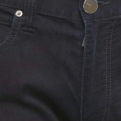 Pre Owned Armani Collezioni Dark Blue Denim Slim Fit J06 Jeans M Waist 33"