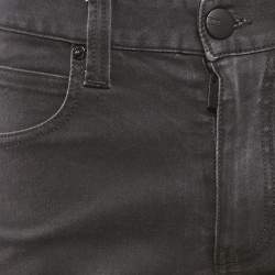 Pre Owned Armani Collezioni Grey Denim Slim Fit J06 Jeans M Waist 33"
