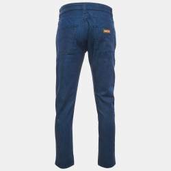 Pre Owned Armani Collezioni Blue Denim Slim Fit J15 Jeans M Waist 32"