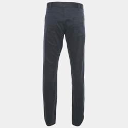 Pre Owned Armani Collezioni Navy Blue Cotton Slim Fit J15 Jeans M