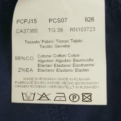 Pre Owned Armani Collezioni Navy Blue Cotton Slim Fit J15 Jeans M