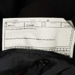 Pre Owned Armani Collezioni Black Wool Single Breasted Blazer 4XL