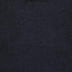 Pre Owned Armani Collezioni Blue Wool Blend Sweater M