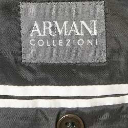 مملوكة مسبقًا Armani Collezioni Grey Wool Regular Fit Suit Set XL