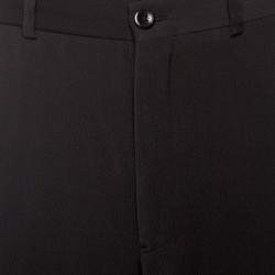 Pre Owned Armani Collezioni Grey Textured Pants 3XL